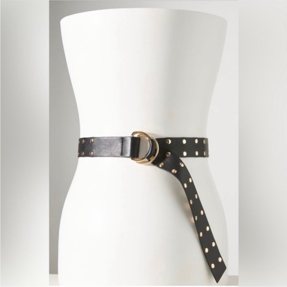 Anthropology faux leather studded belt main image 10
